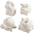 Kreativunternehmen https: www.cchobby.nl Tierspardose-h-7-10-cm-weiß-4-teilig-1-box