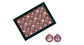 W b. 30 glassballs cap blush 57 mm