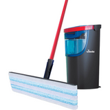 Vileda h2pro flatmop systeem complete set, twee gescheiden waterreservoirs, waterbesparend ontwerp, altijd schoon water