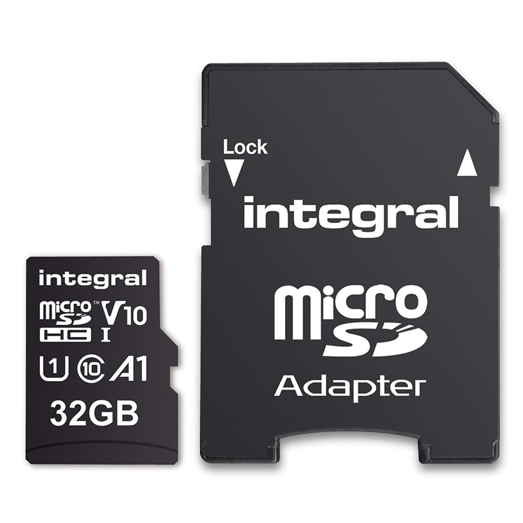 Integrierte Micro-SDHC v10 100 MB und 32 GB