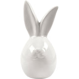 Creativ Company Hase, H: 11,4 cm, T 5,5 cm, weiß, 12 Stück 1 Box