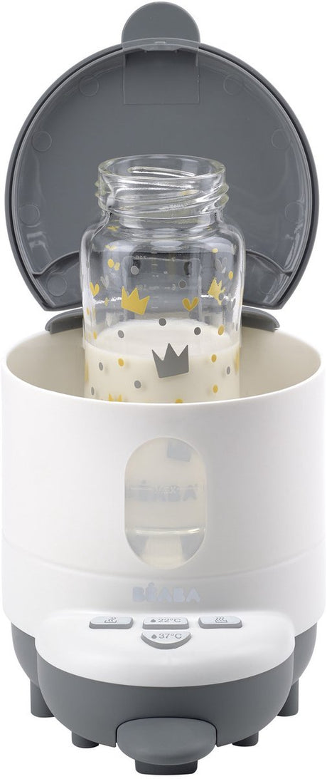Béaba bib'expresso® Flaschenbereiter – schnelle Babyflaschenzubereitung – 30 Sekunden Aufheizzeit – einstellbare Temperatur – Flaschenwärmer – Bain-Marie-Funktion – Weiß