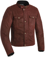 Oxford-Jacke Holwell 1.0 Jacke Holwell 1.0 Wachsbaumwolle rot XL