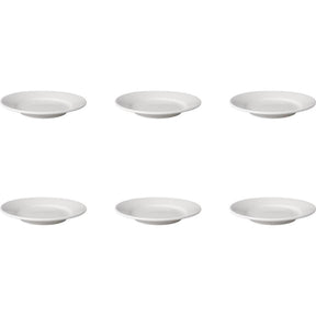 Mammoet Teller breiter Rand Budgetline Porzellan weiß 18 cm Set mit 6 Stück