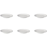 Mammut-Kuchenteller Budgetline schmaler Rand aus Porzellan 16 cm, 6er-Set