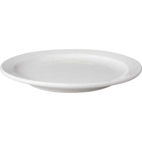 Mammutteller weiß flach 21 cm schmaler Rand Budgetline (6 Stück)