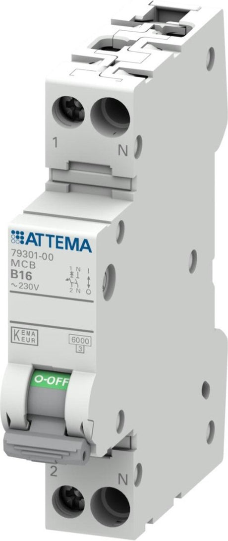 Attema click-mate nxt installatieautomaat 1p+n, 16a, b-kar - at90200