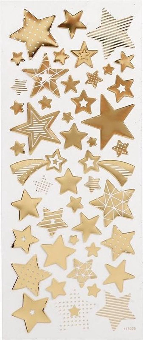 Creativ Company Sticker Gold Stars, 1 Blatt