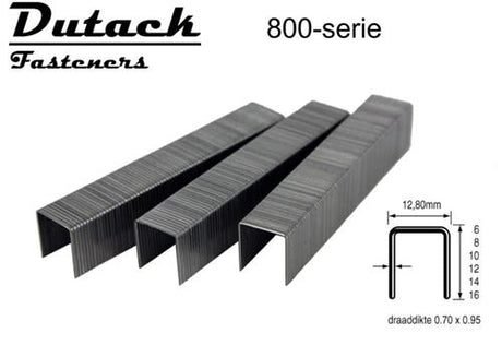 Dutack 8 mm Heftklammern | 12,8 mm | 10.000 Stück - 5088018