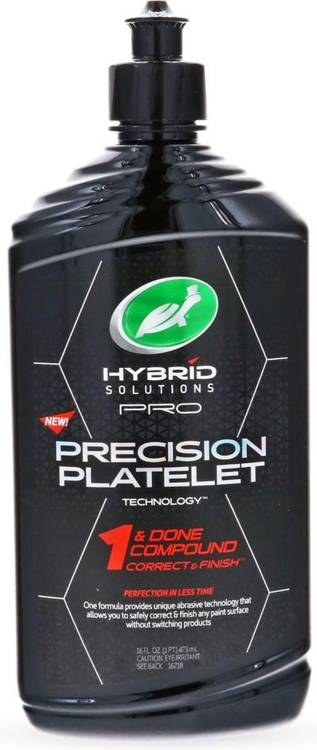 Turtle Wax Hybrid Solutions Pro 1 Done Compound – einzigartige Schleiftechnologie für jede Lackoberfläche – zum Korrigieren und Finishen – eine Formel – patentierte Mischung hochwertiger Schleifmittel – 473 ml