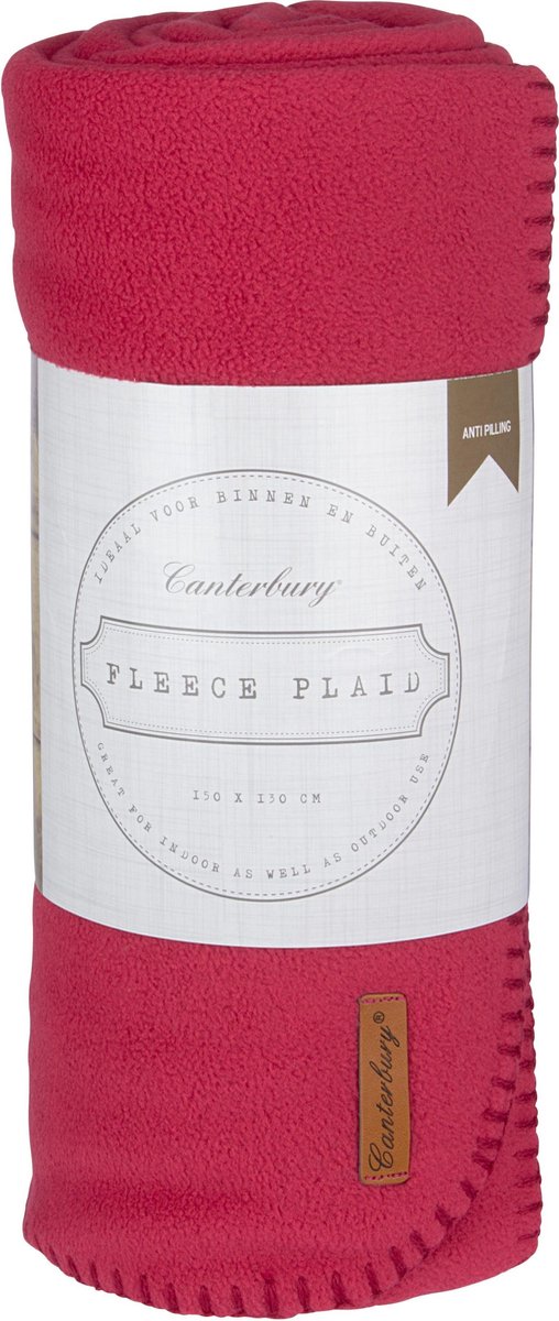 Canterbury-Plaid-Fleece – gemütlich – Bordeaux