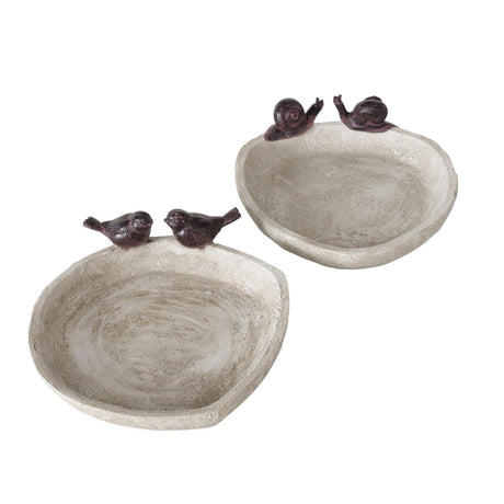 Boltze Home Vogeltränke Lubin Ø21xH6cm 2-fach sortiert