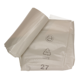1054869 - grofvuilzak 60l, extra sterk transparant ldpe, 5 st per rol | 10 stuks