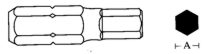 Jonnesway tip-imbus 7x75mm 6-kąt.10mm