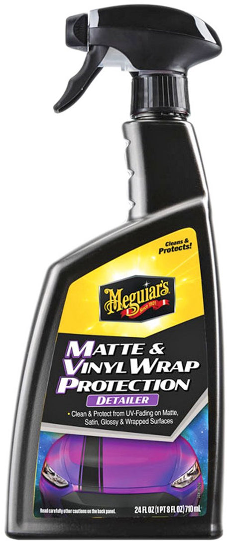 Meguiar's Meguiar's Matte Vinyl Wrap Protection Detailer 710 ml – für Mattlack-Vinylfolien – entfernt Staub und Schmutz – kein Glanz