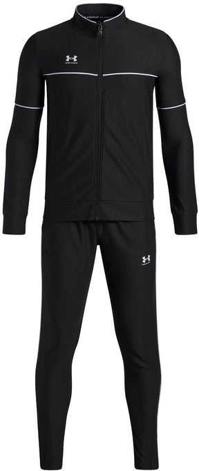 Under Armour UA B Challenger Tracksuit-Blk Jungen-Trainingsanzug – Schwarz – Weiß