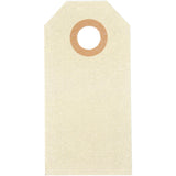 Creativ Company Manila-Etiketten, Größe 3 x 6 cm, 250 g, Creme, 30 Stück 1 Box