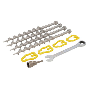 Alu-camp complete set schroefharingen 31cm (set van 4) - inclusief adapterstuk en moersleutel