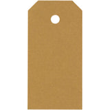Creativ Company Manila-Etiketten, Größe 4 x 8 cm, 250 g, Gold, 1000 Stück 1 Box
