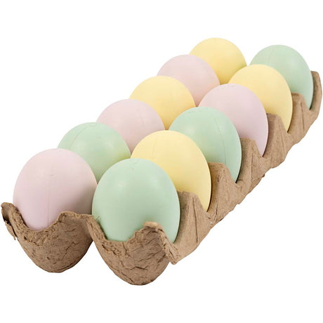 Kreativunternehmen https: www.cchobby.nl Eier-H-6-cm-Pastellfarben-12-Stück-1-Box