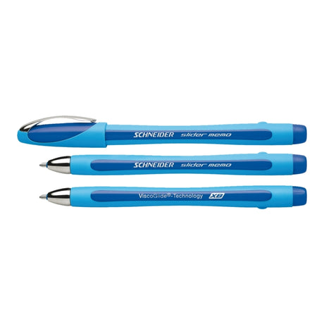 Quantore Kugelschreiber Schneider Slider Memo blau extra breit