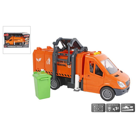 Toy Star Müllwagen Reibung Licht Sound 27,5 cm