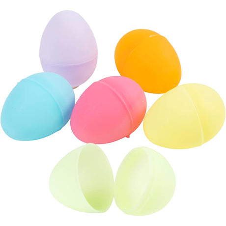 Plastikeier gefärbt, 24st.