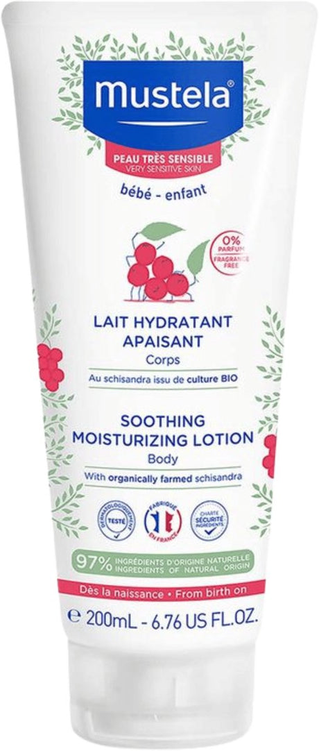 Mustela verzachtende hydraterende melk - zeer gevoelige huid 200 ml