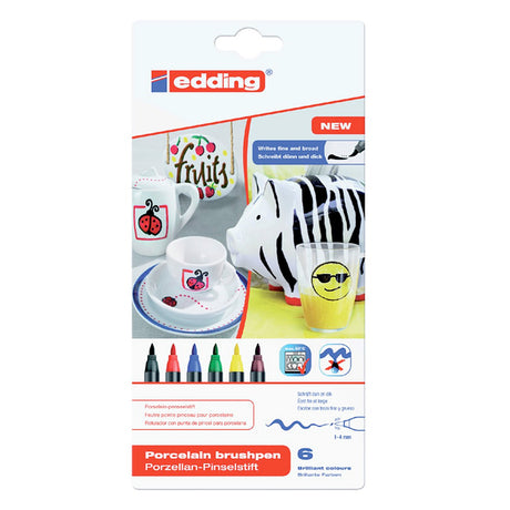 Quantore Filzstift Brushpen Edding 4535 Porzellanfamilie