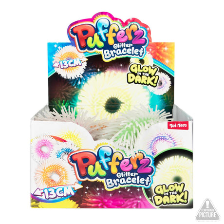 Toi-toys pufferz pufferarmband glow in the dark 12cm 6 assorti