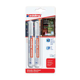 Quantore Kreidemarker edding weiß, 2 Stk.