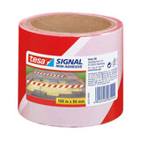 Absperrband Tesa 58137-00000 rot, weiß