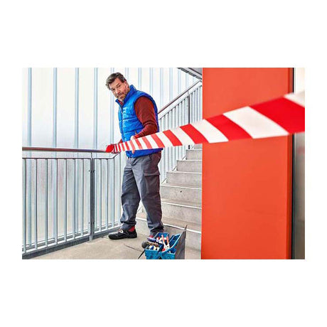Absperrband Tesa 58137-00000 rot, weiß