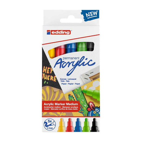 Quantore Acrylmarker Edding Base, 5 Stk.