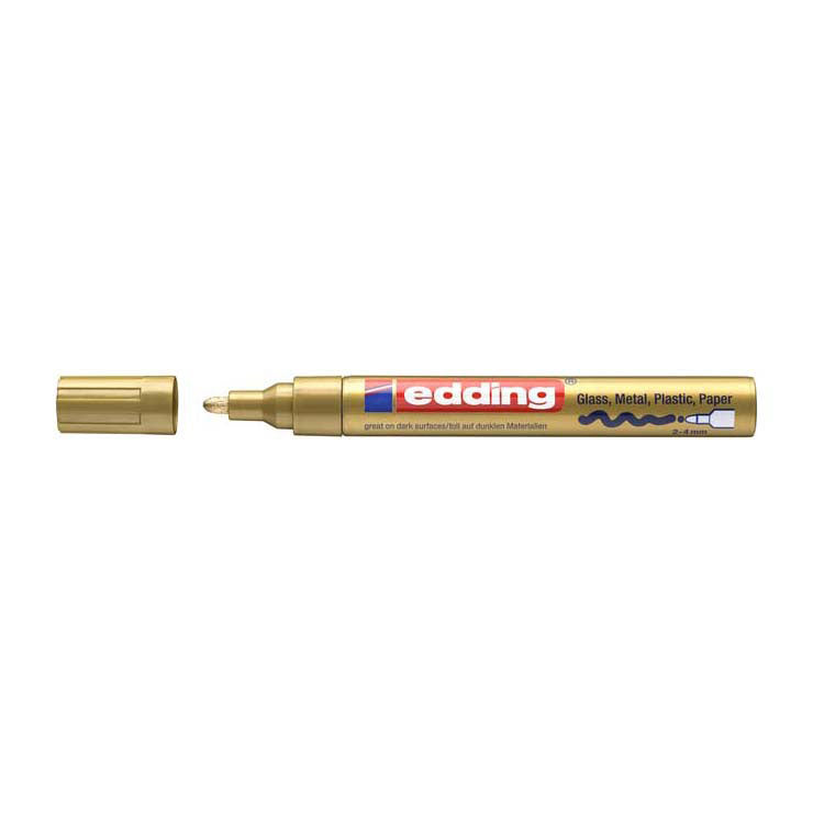 Quantore Filzstift edding Lackmarker Gold