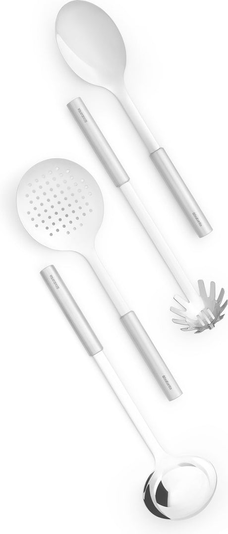 Brabantia Profil-Küchengeschirr-Set – 4-teilig – Edelstahl