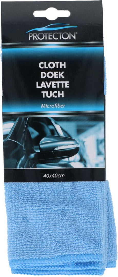 Protecton Mikrofasertuch – für streifenfreie Reinigung – für Auto, Wohnmobil oder Wohnwagen – extra weich – fusselfrei – nass und trocken verwendbar – maschinenwaschbar – 40 x 40 cm