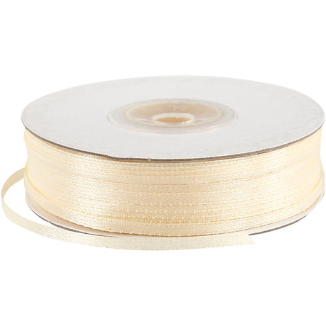 Creativ Company Satin Ribbon Off-White, 100 m