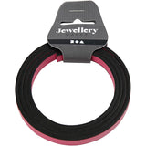Creativ Firmenband aus Kunstleder, B: 10 mm, Stärke 3 mm, rosa, 1 m 1 Box