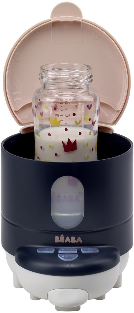 Béaba bib'expresso® Flaschenbereiter – schnelle Babyflaschenzubereitung – 30 Sekunden Aufheizzeit – einstellbare Temperatur – Flaschenwärmer – Bain-Marie-Funktion – Blau