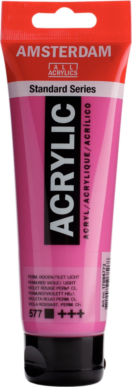 Acrylfarbe der Amsterdamer Standardserie, Tube 120 ml, permanent rot-violett hell 577
