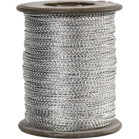 Creativ Firmenschnur, Stärke 0,5 mm, Silber, 100 m 1 Rolle