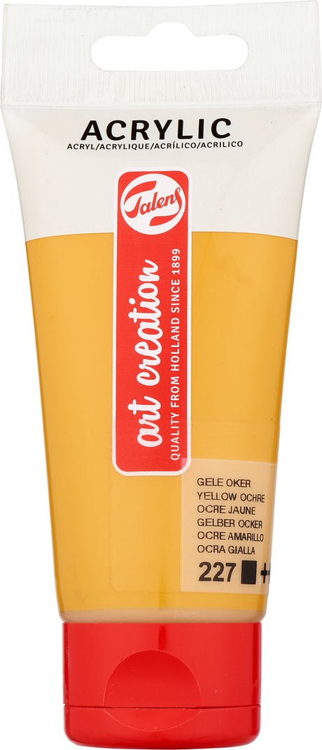 Talens Art Creation Acrylfarbe, Tube 75 ml, Ockergelb 227
