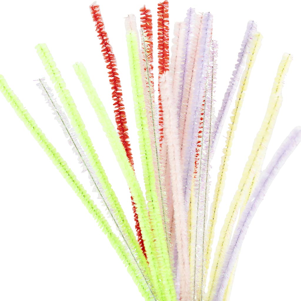 Chenille Draht Pastellfarben, 24st.