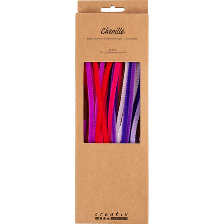 Kreativunternehmen https: www.cchobby.nl chenille-l-30-cm-thickness-6-mm-purple-pink-harmonie-25-piece-1-box