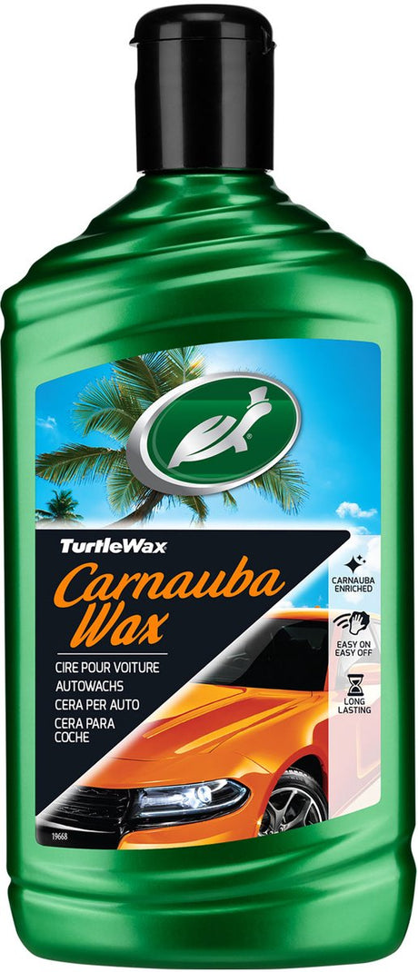 Schildkrötenwachs Carnauba – Autowachs – reinigt Politur – langanhaltender Schutz – sorgt für langanhaltenden Glanz – verbessert mit Nanotechnologie-Silikon – 500 ml