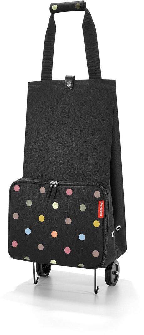 Reisenthel faltbarer Einkaufstrolley – faltbar – Polyester – 30 l – Punkte schwarz