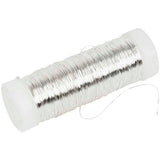 Creativ Company versilberter Draht, Stärke 0,2 mm, versilbert, 50 gr, 110 m 1 Rolle
