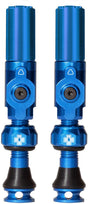 Muc-off Tubeless-Ventil Big Bore Hybrid kleines blaues Auto Schräderventil 30 mm