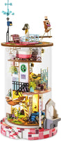 Robotime rolife bloomy house ds002 - houten modelbouw - poppenhuis - diy - knutselen